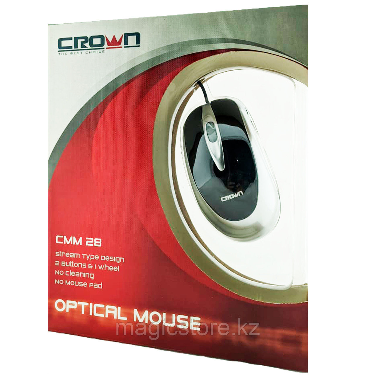 Мышь оптическая проводная Crown CMM-28 PS/2