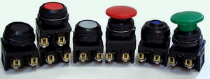 Выключатели кнопочные КУ-110161;110141;200141;200151