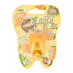Global White Зубная нить Dental Floss "Mango" 15 м - фото 1 - id-p75648883