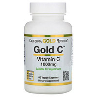 БАД Витамин С 1000 мг (60 капсул) California Gold Nutrition, срок до 04/2024г.