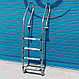 Лестница набортная SF-415 для бассейна (4 ступени, AISI-304), фото 4