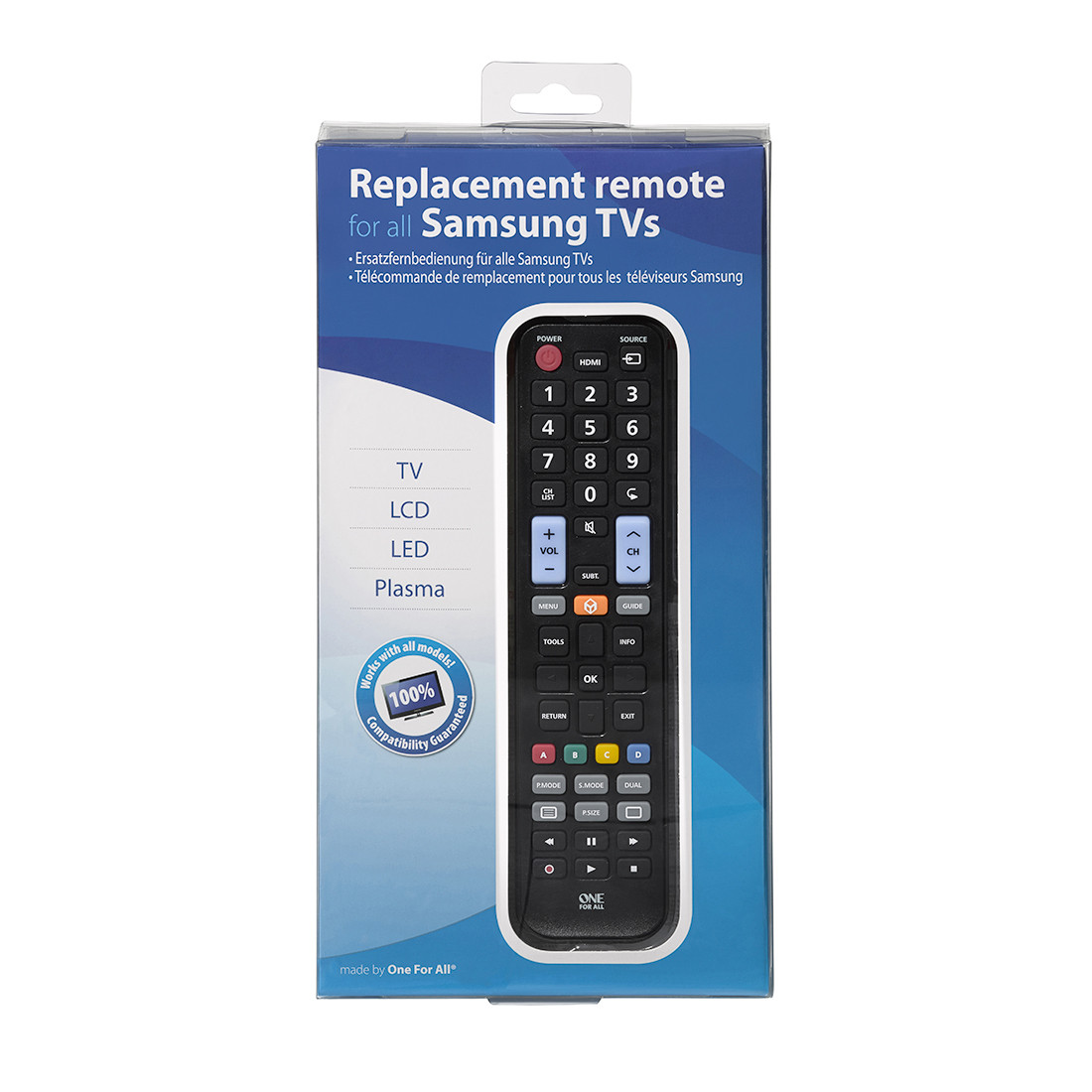 Пульт управления для телевизоров Samsung One For All черный (URC1910) - фото 2 - id-p75596009