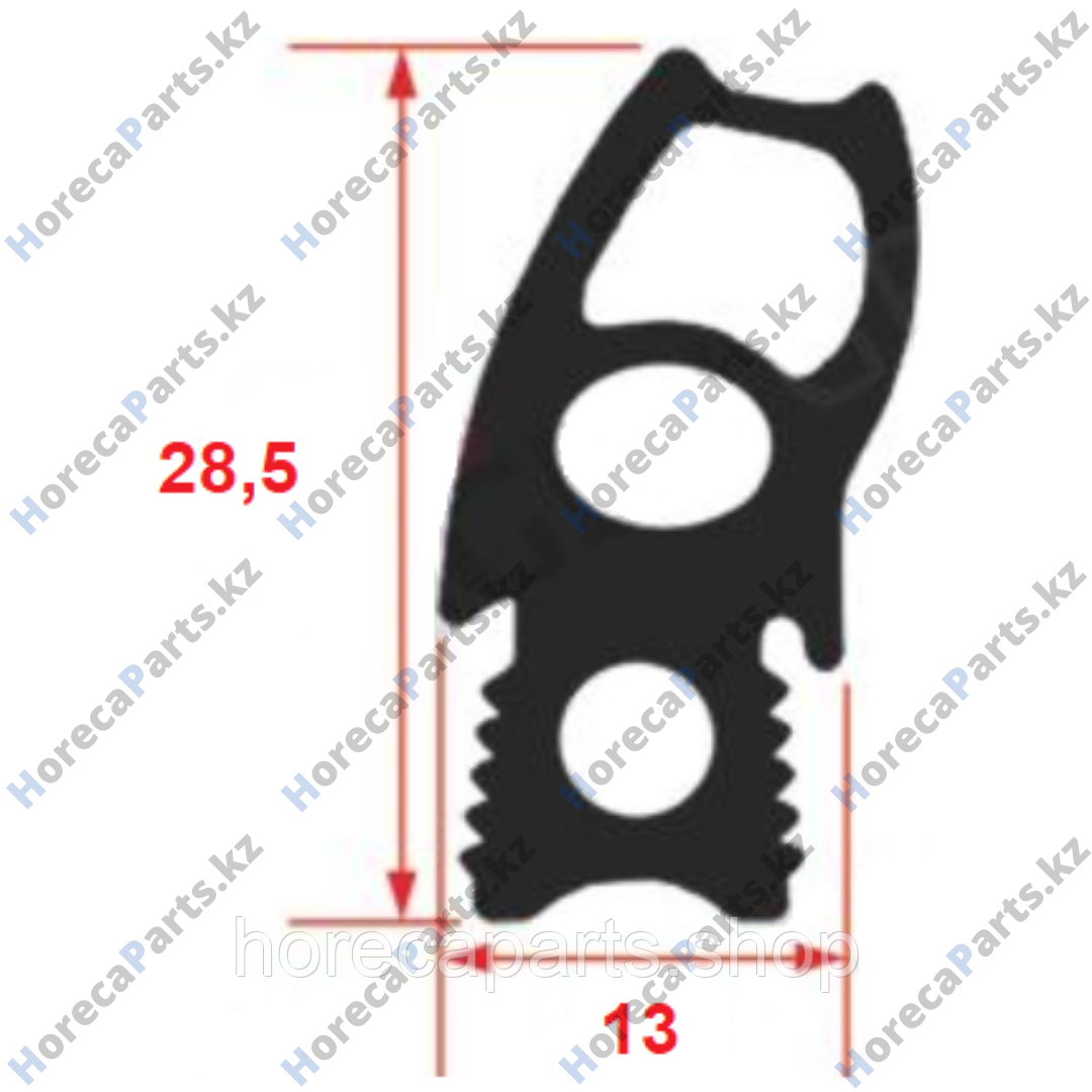 Уплотнитель дверной профиль подходит для Rational для модели SCC/CM 61