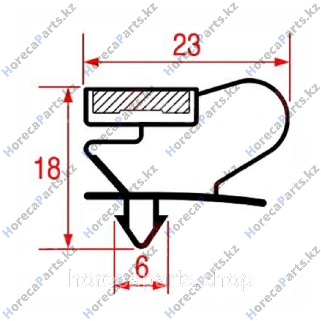 Уплотнитель изоляционный профиль 9048*655*1500мм