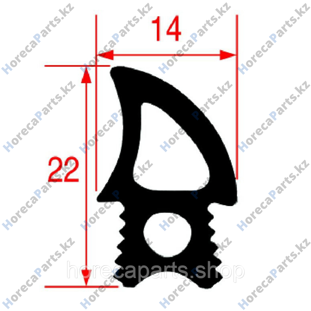 GN1110A2 / 900802 Уплотнитель дверной профиль 2769 Д 2200мм