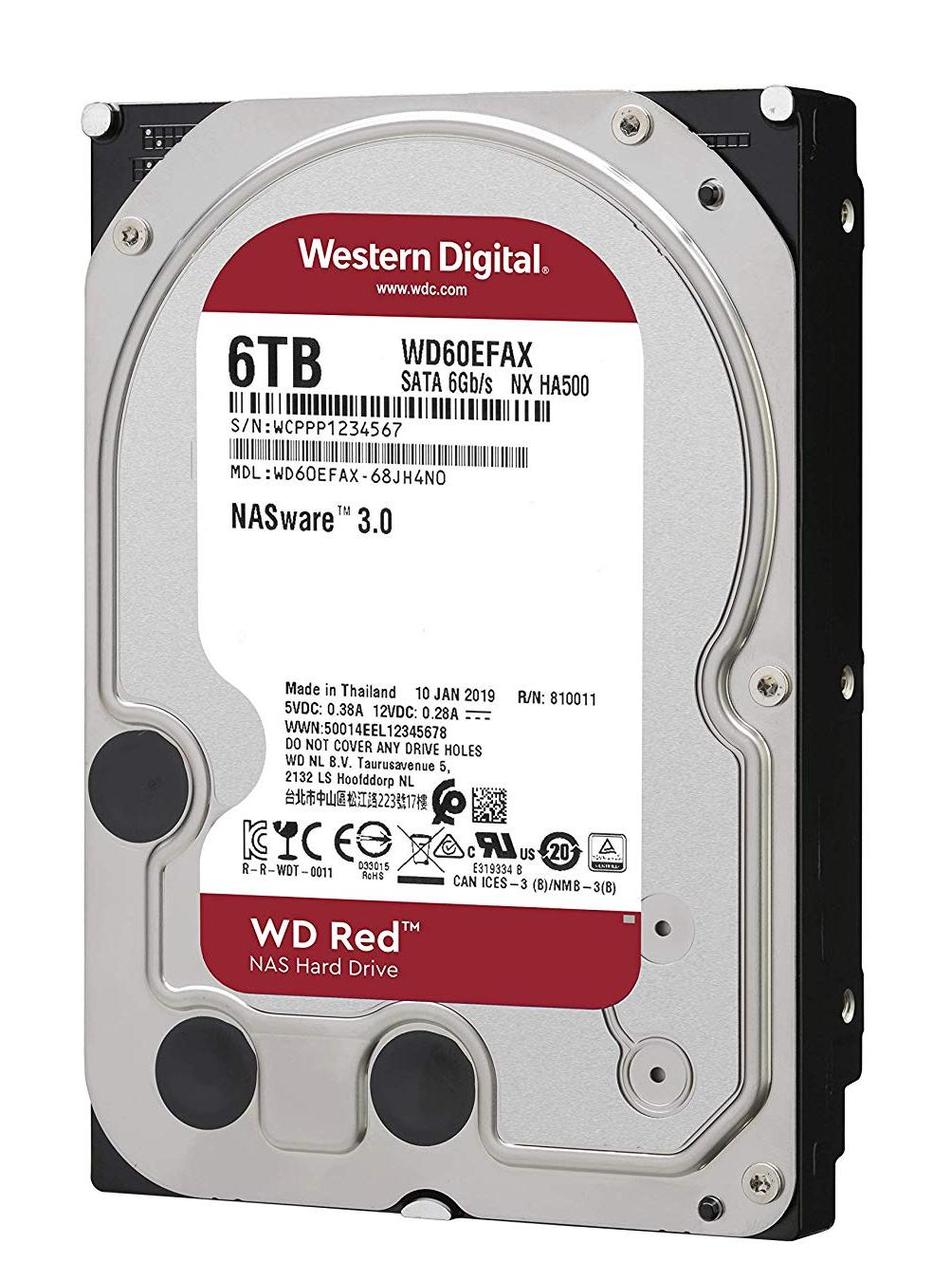 Жёсткий диск HDD для NAS систем 6Tb Western Digital Red WD60EFAX