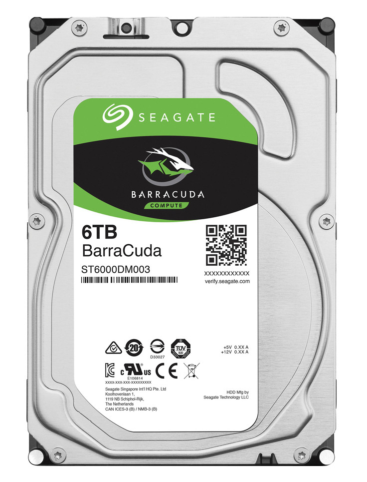 Жёсткий диск HDD 6 Tb Seagate Barracuda ST6000DM003 3.5" 5400rpm 256Mb