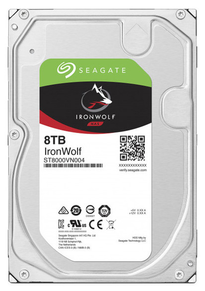 Жесткий диск для NAS систем 8Tb HDD Seagate IronWolf SATA 6Gb/s 7200rpm 3.5" 256Mb ST8000VN004
