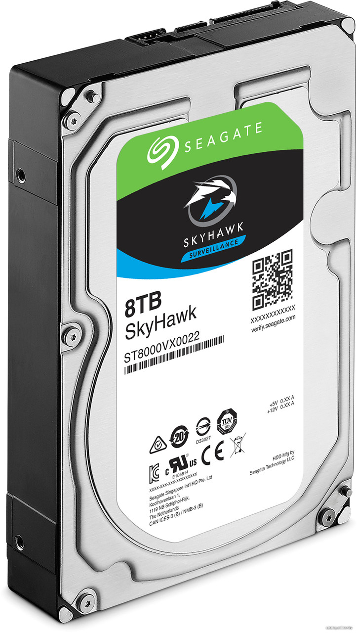Жесткий диск HDD 8TB Seagate SkyHawk ST8000VX004 3.5' 7200rpm 256MB