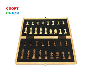Сувенирные шахматы деревянные магнитные (размеры: 30*30*5 см), фото 2