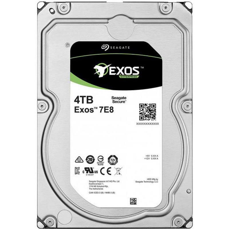 Жесткий диск HDD 4 Tb SATA 6Gb/s Seagate Exos 7E8 3.5” 7200rpm 256MB