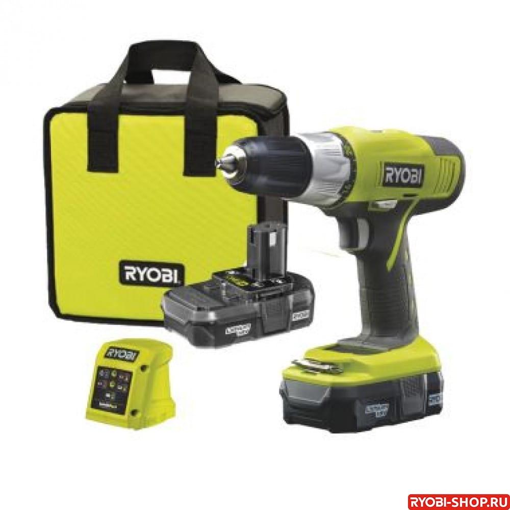 Дрель-шуруповерт аккумуляторная Ryobi R18DDP-LL13S ONE+ (id 75669137)