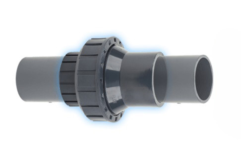 Обратный клапан односторонний с пружиной ПВХ (50 мм) - фото 2 - id-p75673087