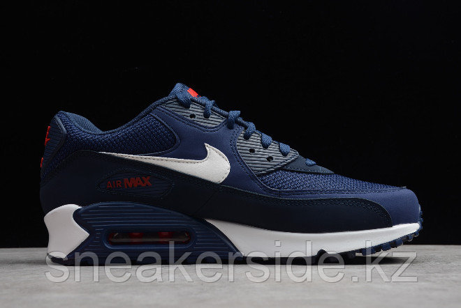 Кроссовки Nikе Air Max 90 Essential "Midnight Navy/University Red-White" (36-45) - фото 4 - id-p75673225