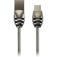 Кабель CANYON Type C USB 2.0 standard (Черно/Серый)