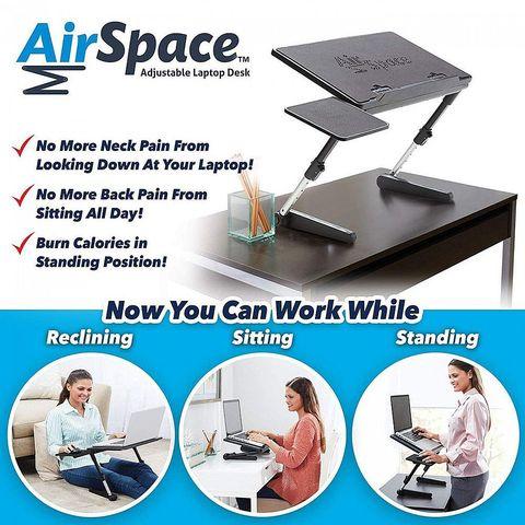 Столик-трансформер для ноутбука Air Space Laptop Desk с охлаждением - фото 2 - id-p75675173
