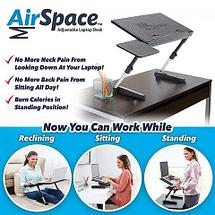 Столик-трансформер для ноутбука Air Space Laptop Desk с охлаждением, фото 2