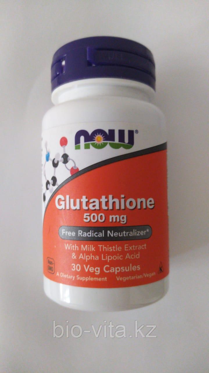 Now Foods, Глутатион, 500 мг, 30 капсул.