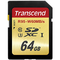 Карта памяти SD Transcend TS64GSDU3 (64Gb)