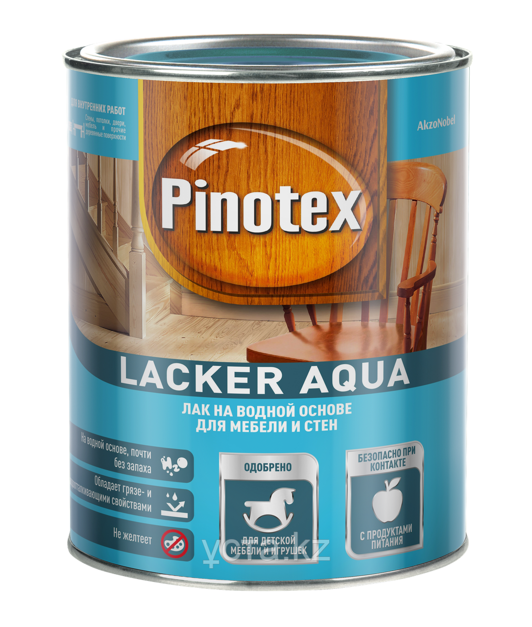 Pinotex Lacker Aqua Колеруемый лак на водной основе для защиты деревянных поверхностей - фото 1 - id-p75687698