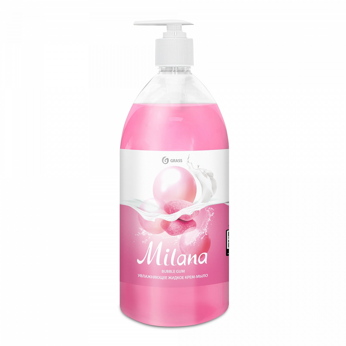 Крем-мыло жидкое увлажняющее "Milana fruit bubbles" (флакон 1000 мл)