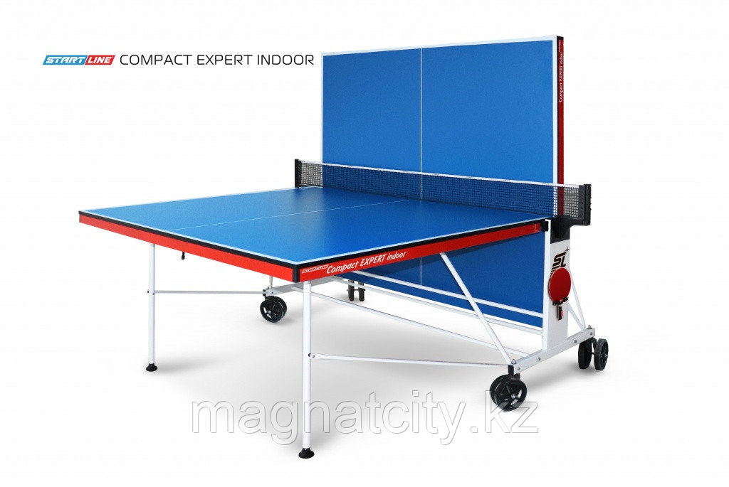 Теннисный стол Compact Expert Indoor с сеткой СИНИЙ (BLUE) - фото 3 - id-p75694190