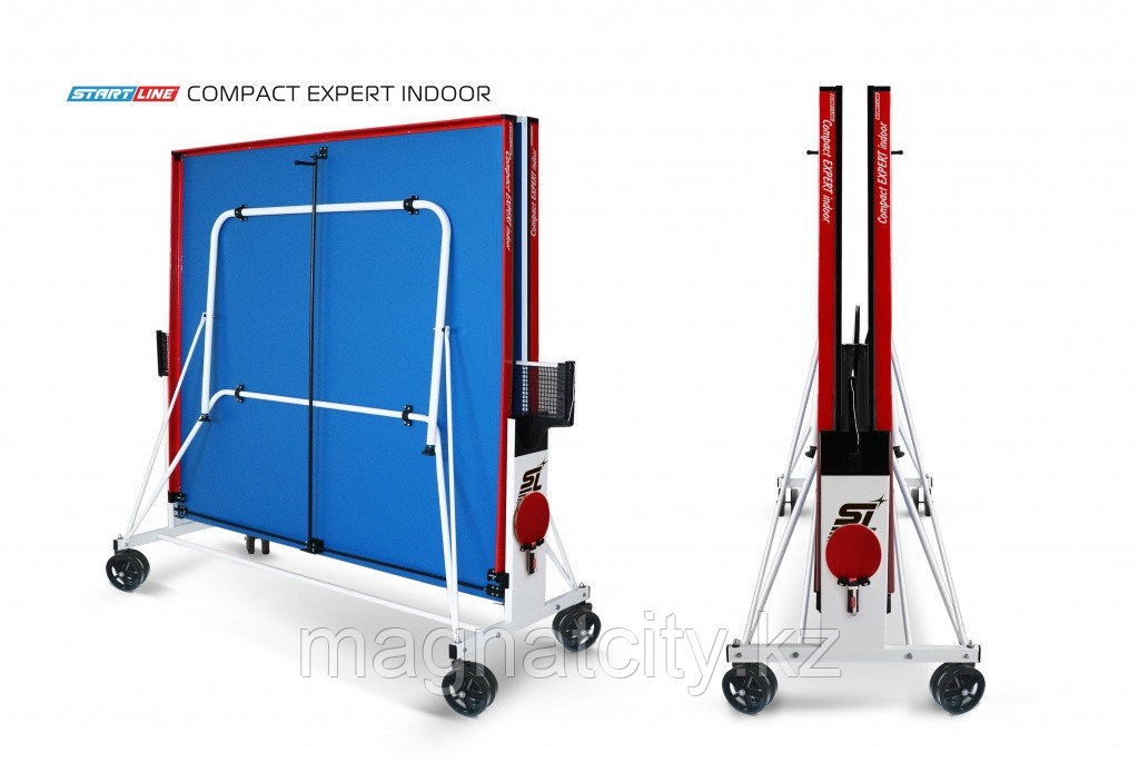 Теннисный стол Compact Expert Indoor с сеткой СИНИЙ (BLUE) - фото 4 - id-p75694190