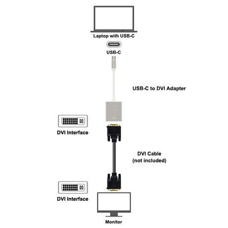 Адаптер Переходник USB 3.1 Type-C to DVI Adapter для MacBook - фото 2 - id-p75703242