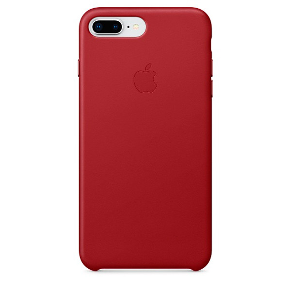 Оригинальный чехол Apple для IPhone 8 Plus / 7 Plus Leather Case - (PRODUCT)RED