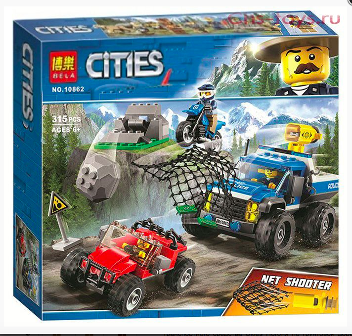 Конструктор BELA Cities Погоня по грунтовой дороге (Аналог LEGO City 60172) 315 дет