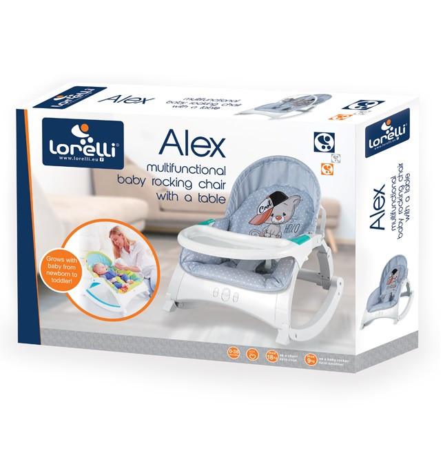 Стульчик-качалка Lorelli Alex Beige Bear Party 1954