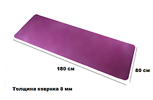 Йога коврик нескользящий Зеленый (размеры: 183*80*0,8 см), фото 2