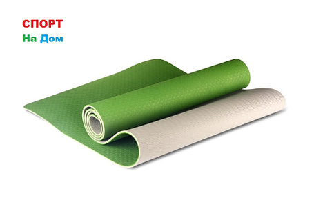 Йога коврик нескользящий Зеленый (размеры: 183*80*0,8 см), фото 2
