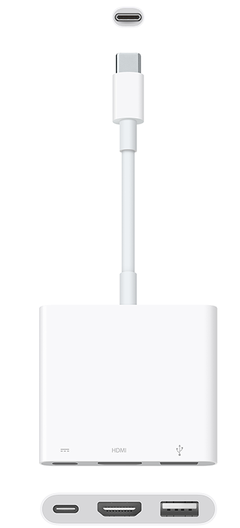 Apple Digital AV Multiport Adapter, Model A2119 (Белый)