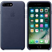Оригинальный чехол Apple для IPhone 8 Plus / 7 Plus Leather Case - Midnight Blue