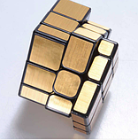 Золотой кубик рубик 3 на 3, зеркальный куб, фото 4