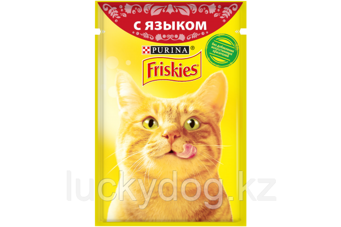 Friskies Язык в соусе влажный корм для кошек, пауч 85 гр.