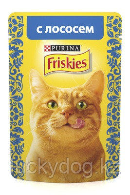 Friskies С лососем в подливе влажный корм для кошек, 85 гр