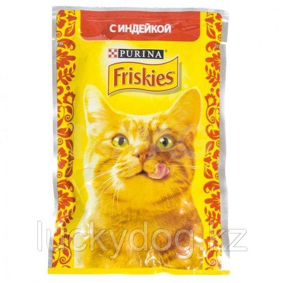 Friskies С индейкой в подливе влажный корм для кошек, 85 гр