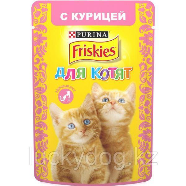 Friskies Влажный корм для котят с курицей, 85 гр