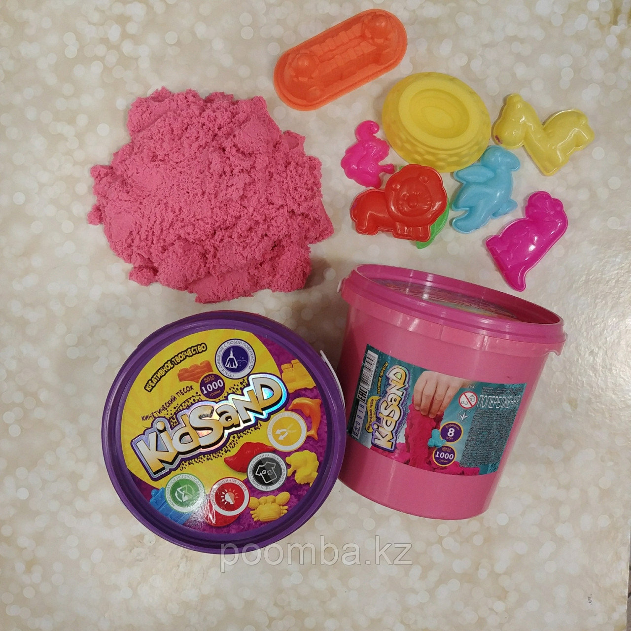 КИНЕТИЧЕСКИЙ ПЕСОК СЕРИЯ "KIDSAND", БАНКА, 1КГ