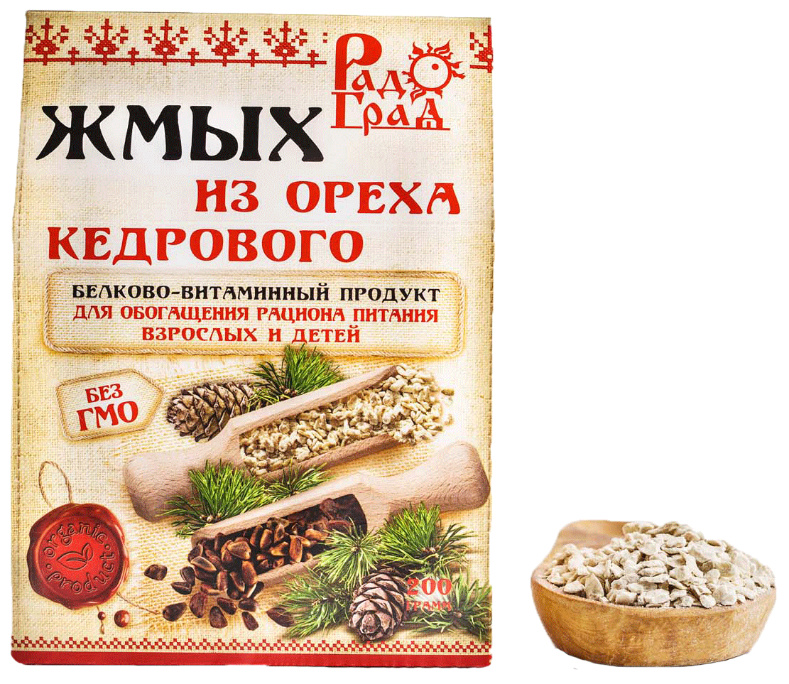 Жмых кедрового ореха "Радоград" (200 г)
