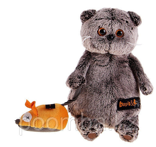 Кот Басик и мышка 19 см