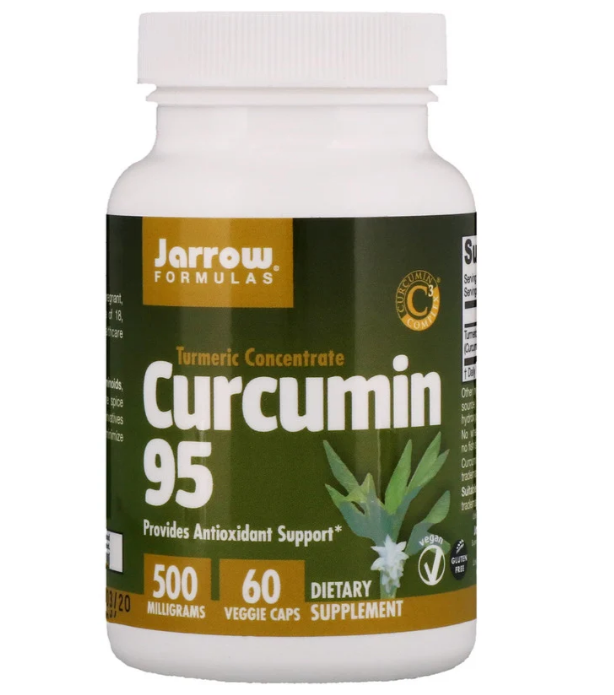 Jarrow Formulas, Curcumin 95, 500 мг, 60 растительных капсул