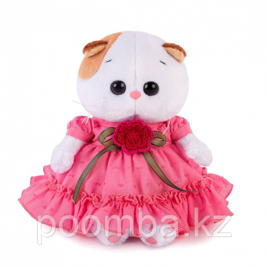 Кошечка Ли-Ли BABY в платье с вязаным цветочком 17 см