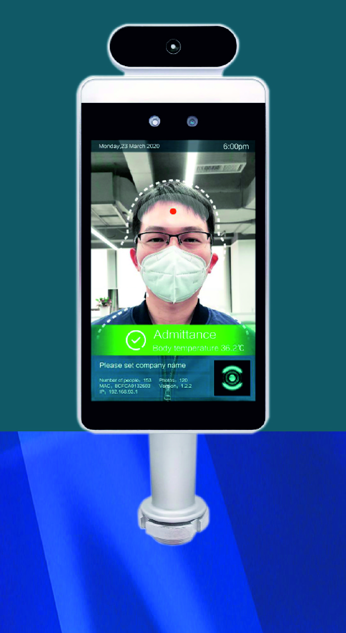 Терминал распознавания лиц и определения температуры: продажа, цена в ...