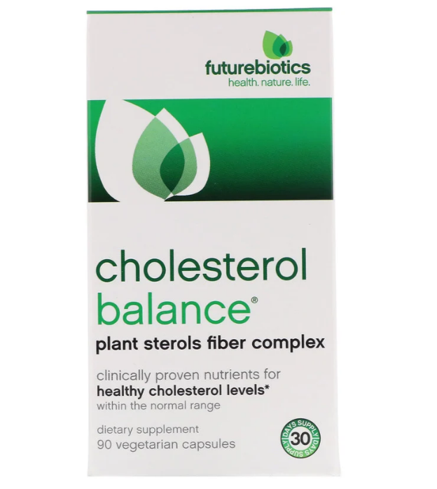 FutureBiotics, Cholesterol Balance, Холестерин, 90 вегетарианских капсул - фото 1 - id-p75711479