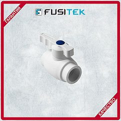 Шаровой кран ППР / PPR белый для холодной воды Fusitek