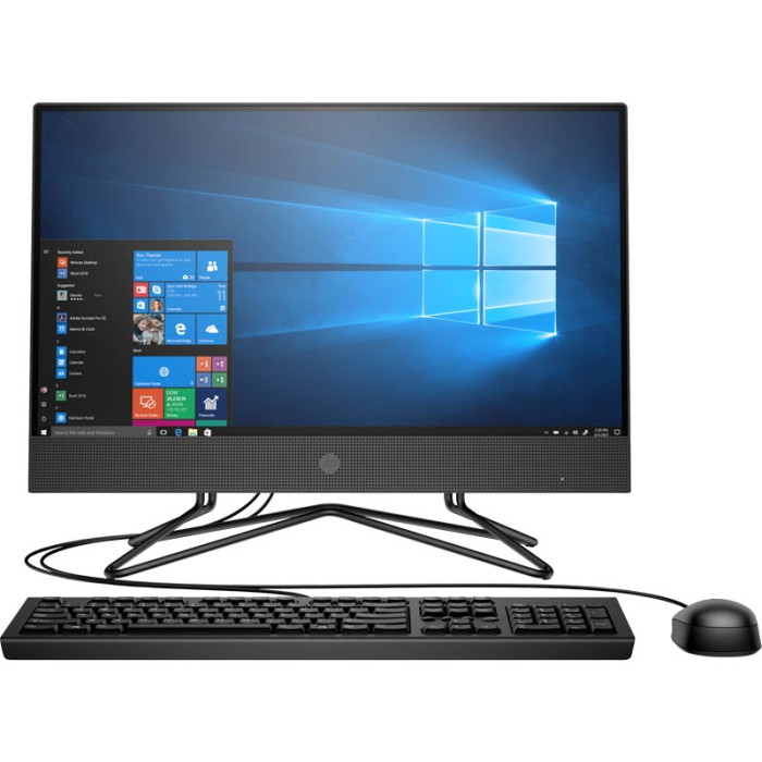 Моноблок HP 200 G3 AIO 21.5"/ Core i5-8250U/ 4GB/ 1TB/ DVD-RW/ WiFi/ BT/ DOS/ Jet Black (3VA38EA#ACB)