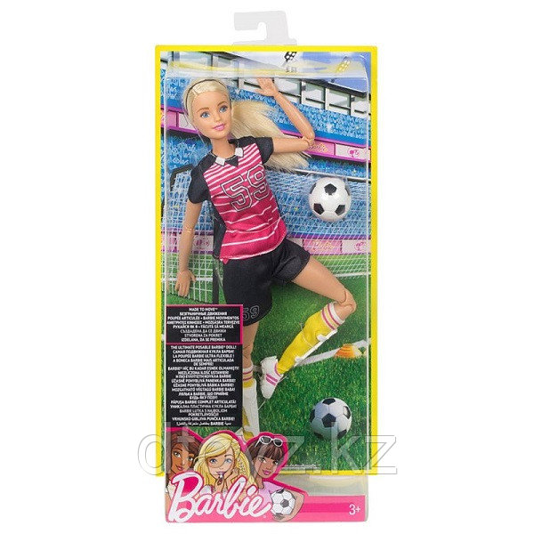 Barbie Безграничные движения Футболистка (блондинка) DVF68 - фото 1 - id-p75713553
